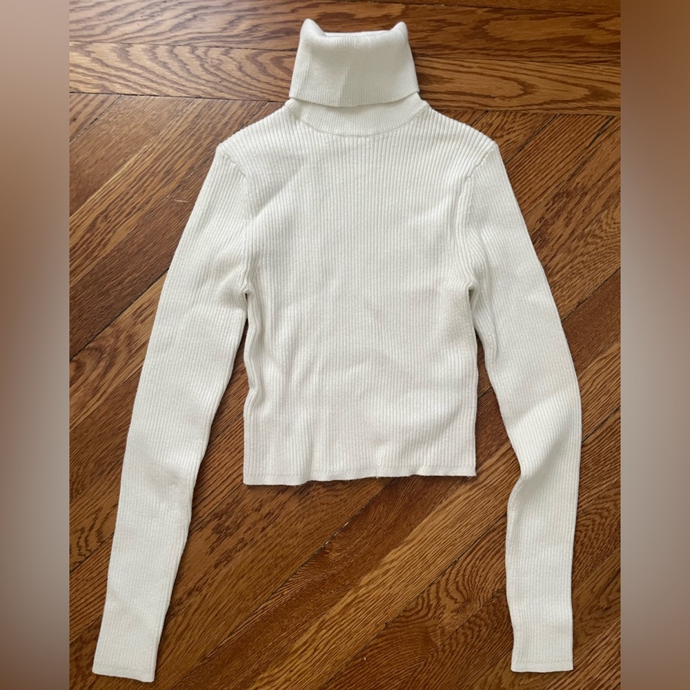 ZARA Cropped Turtleneck Sweater